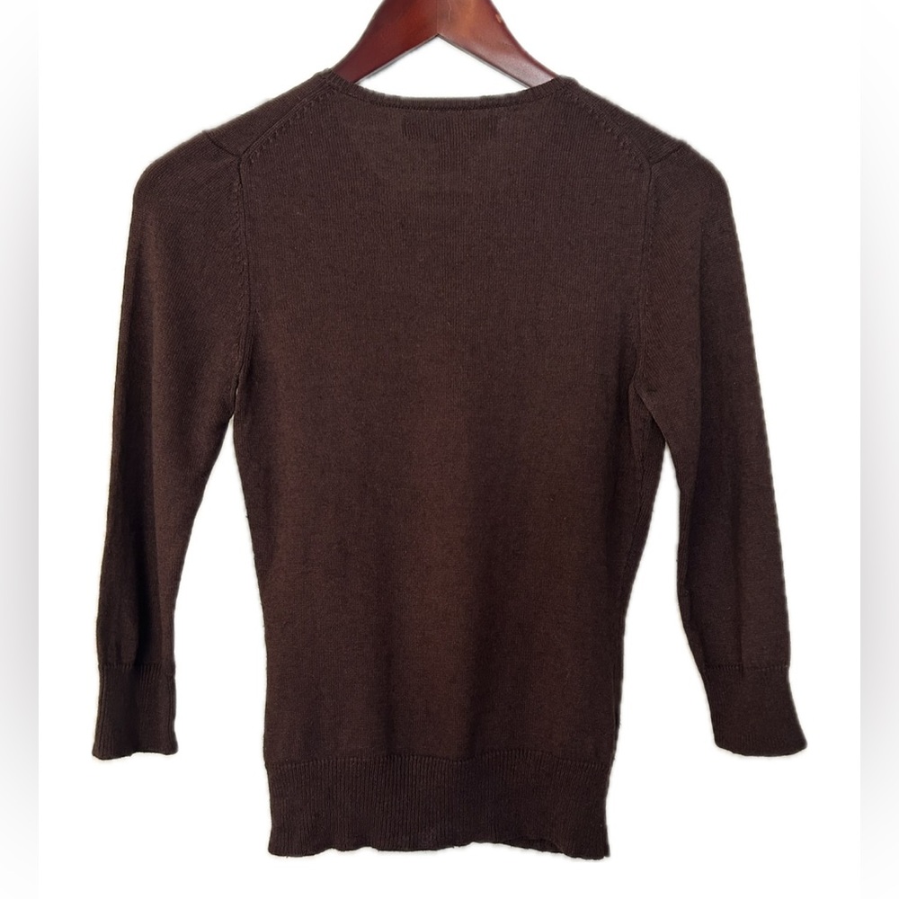 Express design studio, chocolate brown Cardigan. - Picture 3 of 4